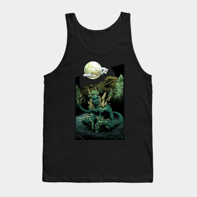 Darkness of the Swamp - Lake Monster Tank Top by redappletees